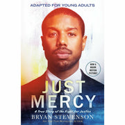 Set of three non-fiction paperback books including "Just Mercy" and works by Reni Eddo-Lodge, Waite, and Akala on race and social justice.