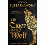 Set of three paperback fantasy books from the Echoes of the Fall collection by Adrian Tchaikovsky, featuring colorful cover art.
