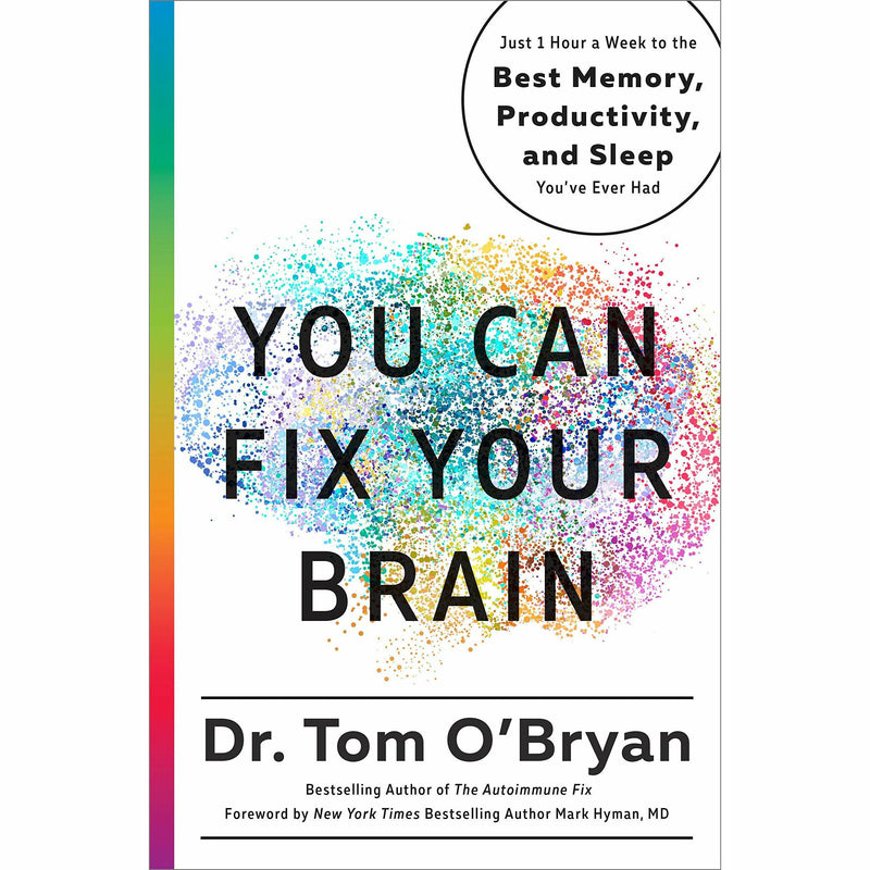 Hardcover book titled "You Can Fix Your Brain" by Tom O'Bryan, featuring a clean cover design with the title and author's name.