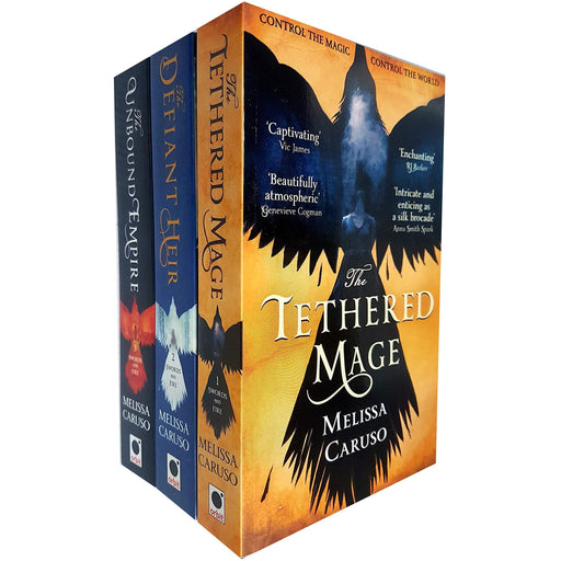 Melissa Caruso Swords and Fire Series Collection 3 Books Set (Tethered Mage, Defiant Heir, Unbound Empire ) - The Book Bundle