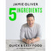 jamie oliver 2 books collection set - jamie oliver's christmas cookbook,5 Ingredients - quick & easy food - The Book Bundle