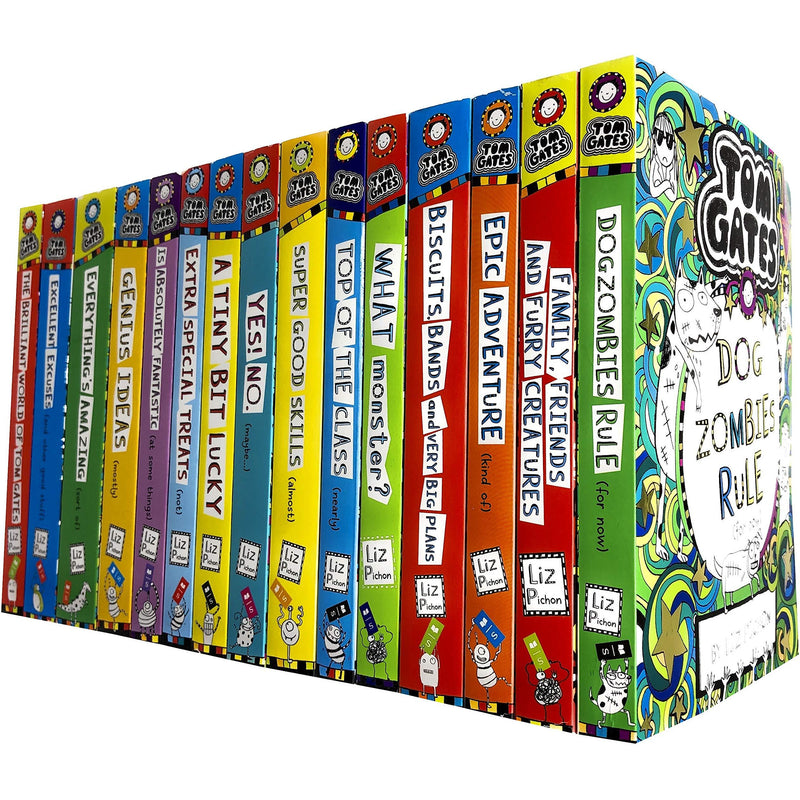 Tom Gates Series 15 Books Collection Set By Liz Pichon ( Books 1-15 ) - The Book Bundle