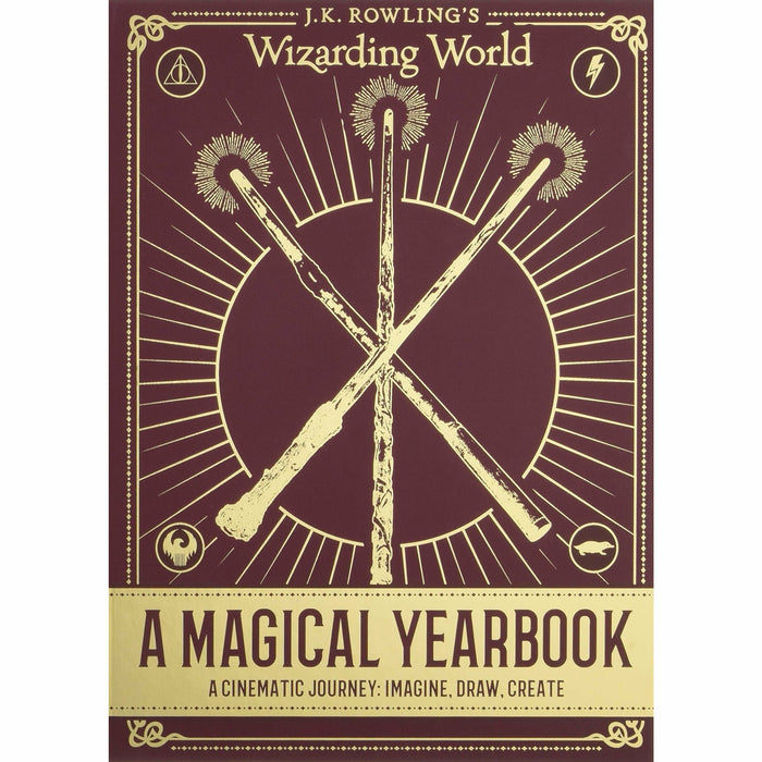 Harry Potter Hogwarts A Cinematic Yearbook & J.K. Rowling's Wizarding World: A Magical Yearbook 2 Books Collection Set - The Book Bundle