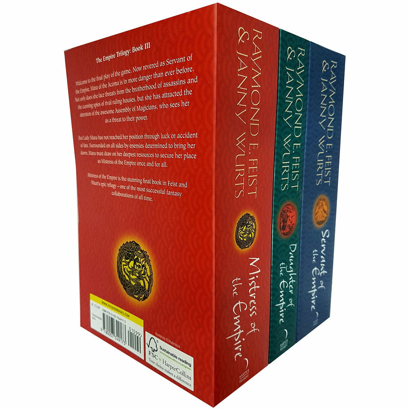 Raymond E. Feist Janny Wurts Empire Riftwar 3 Books Collection Set (Mistress of the Empire, Servant of the Empire, Daughter of the Empire) - The Book Bundle