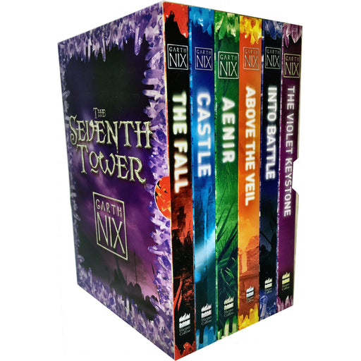 Garth Nix The Seventh Tower Collection 6 Books Box Set (Aenir, Castle, The Fall, Into Battle, Above the Veil, The Violet Keystone) - The Book Bundle