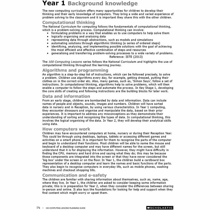 National Curriculum Computing National Curriculum Computing