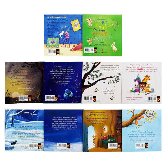 Animal Picture 10 Books (Moonlight Adventure, Long Way, Bears House,Friend, Unicorn Club, Love, Little Owl, World, Monster, Big Bears Can) - The Book Bundle
