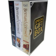 Bernard Cornwell The Grail Quest 3 Books Collection Box Set, paperback fiction by Harper Collins, featuring historical adventure covers.
