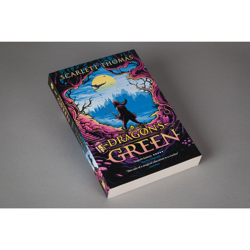 Paperback of Worldquake Sequence Dragon's Green Book 1 by Scarlett Thomas, featuring the book cover with vibrant artwork.