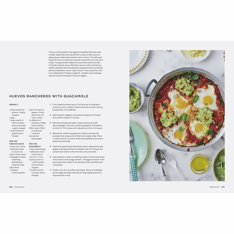 Hardcover book titled "Good + Simple" by Jasmine and Melissa Hemsley, focusing on healthy home cooking for gut health.