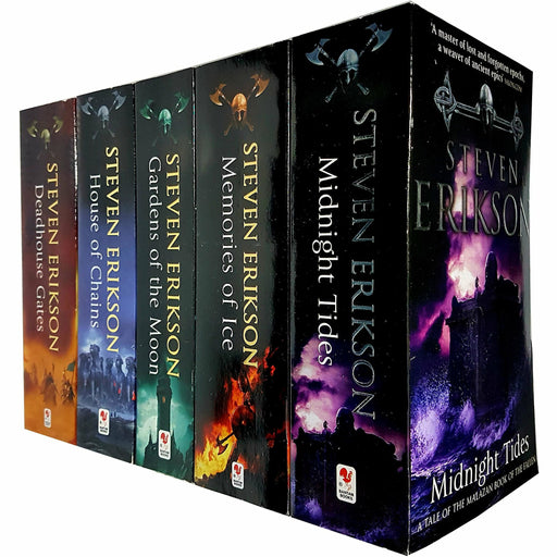 The Malazan Book of the Fallen 1 to 5 Steven Erikson 5 Books Collection Set - The Book Bundle