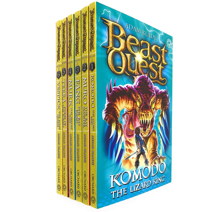 Beast Quest Series 6 The World of Chaos 6 Books Collection Box Set (Books 31-36) by Adam Blade - The Book Bundle