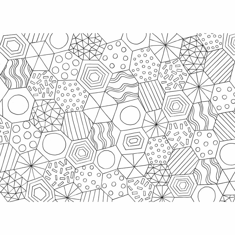 Emma Farrarons' The Mindfulness Colouring Book, a paperback anti-stress art therapy book with intricate coloring designs.