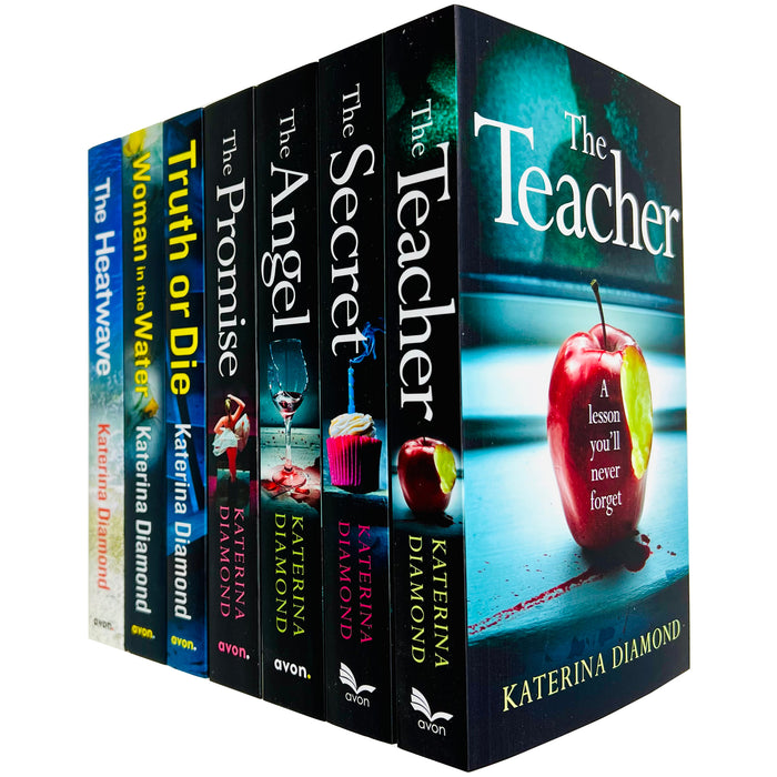 DS Imogen Grey Series Books 1 - 7 Collection Set by Katerina Diamond (Teacher, Secret, Angel, Promise, Truth or Die, Women in the Water & Heatwave) - The Book Bundle