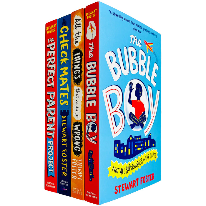 Stewart Foster 4 Books Collection Set (The Bubble Boy, All The Things That Could Go Wrong, Check Mates & The Perfect Parent) - The Book Bundle