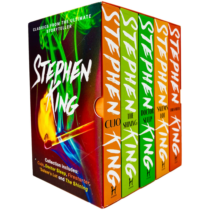 Stephen King 5 Books Box Set (Cujo, The Shining, Doctor Sleep, Salem's Lot & Firestarter) - The Book Bundle