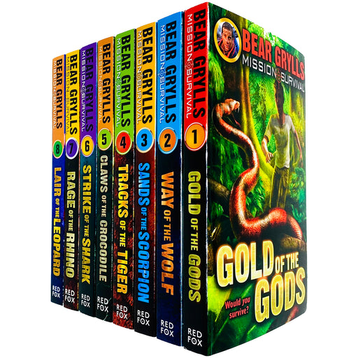 Mission Survival Series Books 1 - 8 Collection Set by Bear Grylls (Gold of the Gods, Way) - The Book Bundle