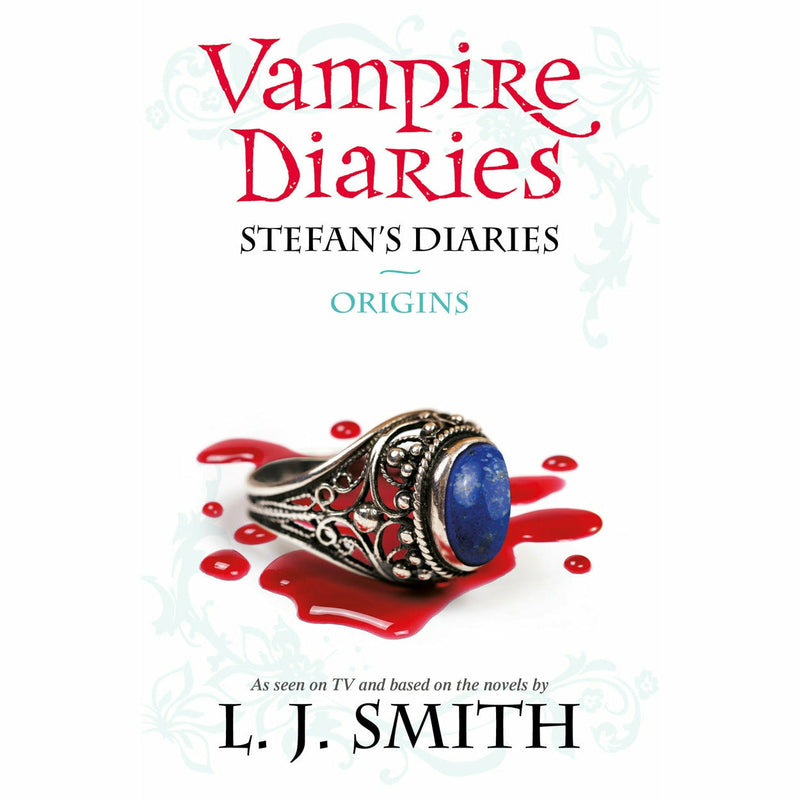 Vampire Diaries Stefan's Diaries complete box set by L. J. Smith, includes books 1-6: Origins, Bloodlust, Craving, Ripper, Asylum, and Compelled.