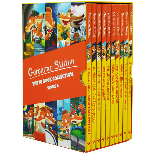 Geronimo Stilton 10 Books Collection Box Set (Series 5) (My Name is Stilton, Geronimo Stilton, It's Halloween, You Fraidy Mouse, The Mysterious Cheese & MORE!) - The Book Bundle