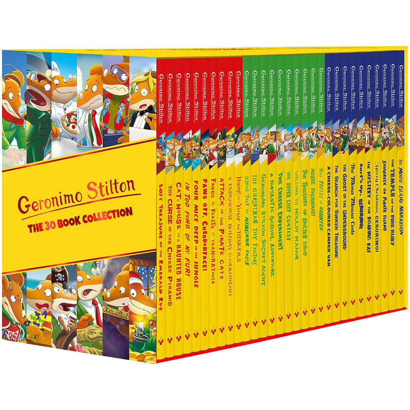 Geronimo Stilton 30-book collection box set of fiction paperbacks by Geronimo Stilton, published by Sweet Cherry Publishing.