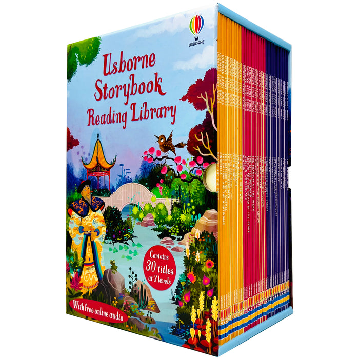 Usborne Storybook Reading Library 30 Books Collection Boxed Set (Level 1 Beginner Reader, Level 2 Developing Reader & Level 3 Confident Reader) With Free Online Audio - The Book Bundle