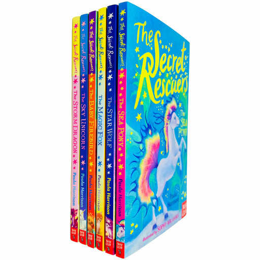 The Secret Rescuers Series Books 1 - 6 Collection Set by Paula Harrison (The Storm Dragon,The Sky Unicorn,The Baby Firebird,The Magic Fox,The Star Wolf & The Sea Pony) - The Book Bundle