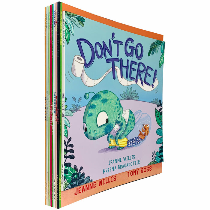 Jeanne Willis Collection 10 Books Set (Don't Go There!, Daft Bat, Hippospotamus) - The Book Bundle