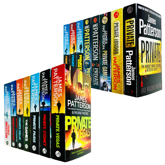James Patterson Private Series 1-15 Books Collection Set (Private, London, Games, No. 1 Suspect) - The Book Bundle