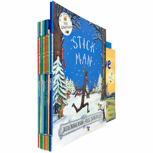 Julia Donaldson Early Readers 10 Books Collection Set (Tiddler, Stick Man, Tabby McTat, ZOG, The Highway Rat) - The Book Bundle