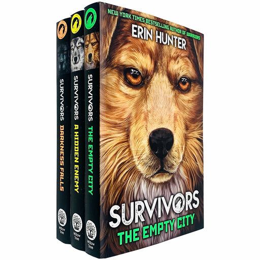 Erin Hunter Survivors Series 3 Books Collection Set (Darkness Falls, A Hidden Enemy) - The Book Bundle