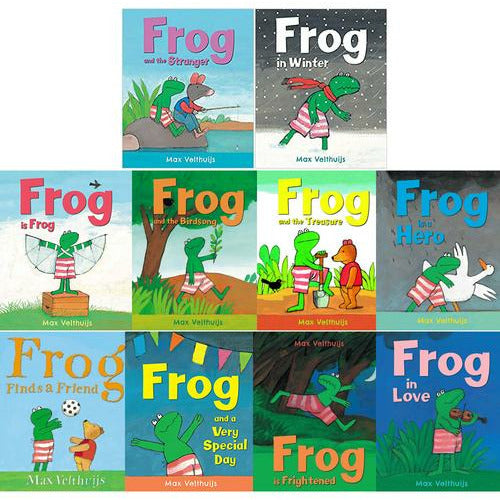 Frog Series 10 Books Collection Set by Max Velthuijs (Frog is Frog, Frog is a Hero) - The Book Bundle