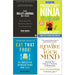 The Bullet Journal Method, How to be a Productivity Ninja, Eat That Frog, Rewire Your Mind 4 Books Collection Set - The Book Bundle