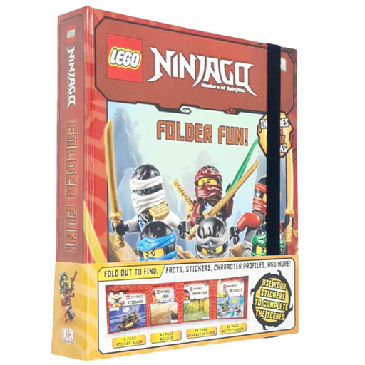 Lego Ninjago Folder Fun (Facts,Sticker,Character Profile & More!) - The Book Bundle
