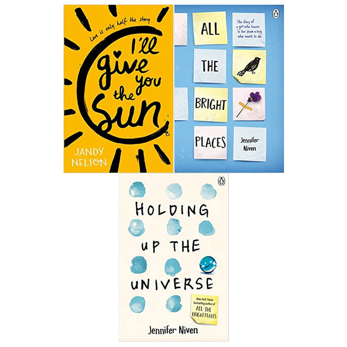 I'll Give You the Sun , All the Bright Places ,Holding Up the Universe 3 Books Collection Set - The Book Bundle