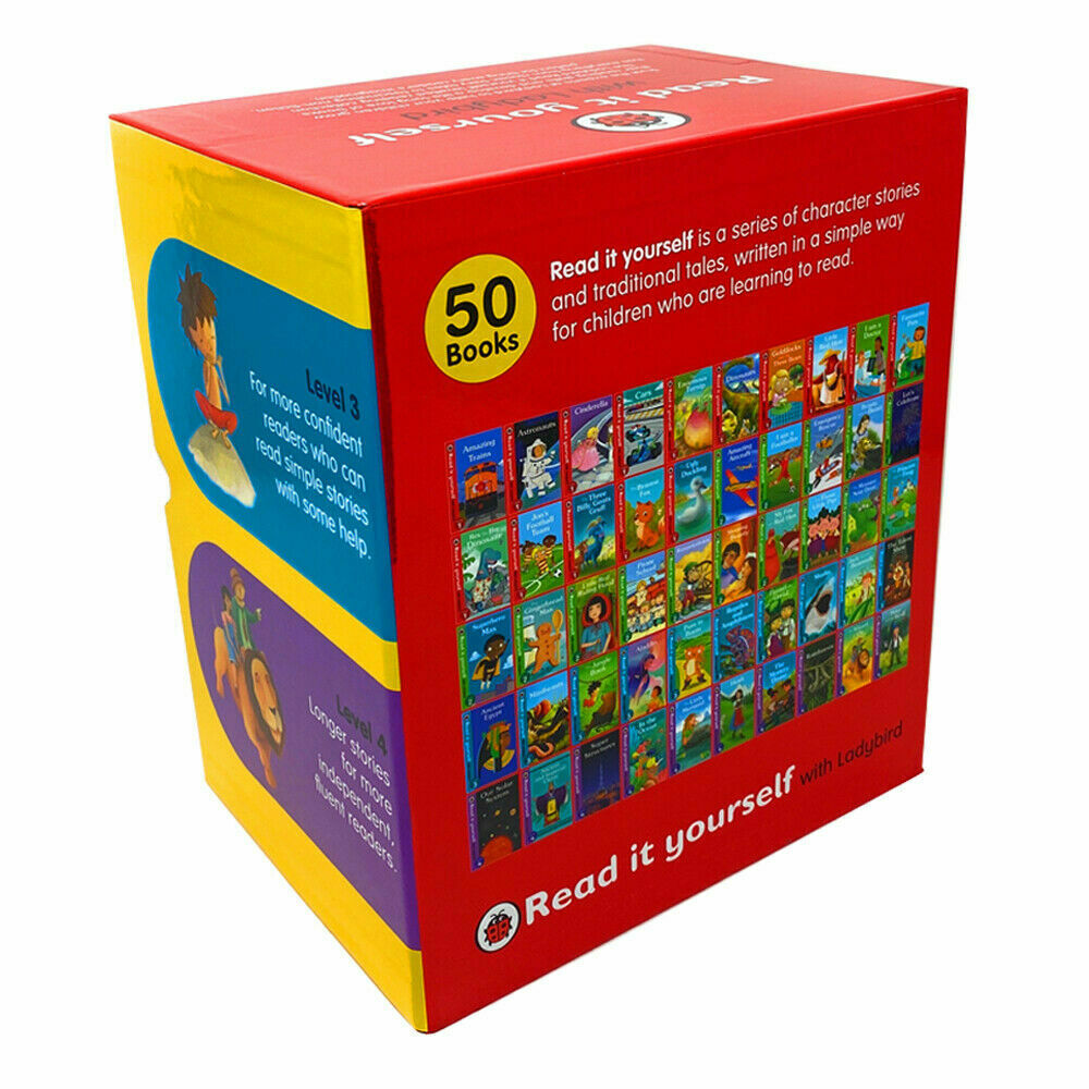 Read It Yourself With Ladybird 50 Book Box Set Level 1 To 4 — The