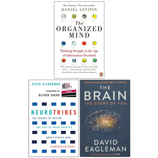 The Organized Mind, Neurotribes, The Brain The Story of You 3 Books Collection Set - The Book Bundle