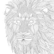 Illustration from Millie Marotta's Wild Savannah coloring book showing detailed animal and savannah scene on a paperback cover.