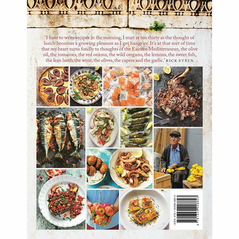 Hardcover book "Rick Stein: From Venice to Istanbul" by Rick Stein, featuring a cover image with scenic Mediterranean and Turkish landscapes.