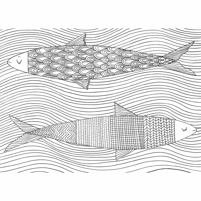 Emma Farrarons' The Mindfulness Colouring Book, a paperback anti-stress art therapy book with intricate coloring pages.