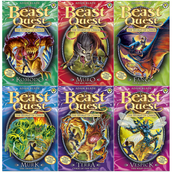 Beast Quest Series 6 Set: The World of Chaos - The Book Bundle