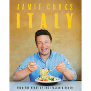 Hardcover collection of Gennaro's Fast Cook Italian and Jamie Cooks Italy 2 books by Jamie Oliver, featuring vibrant cover images.