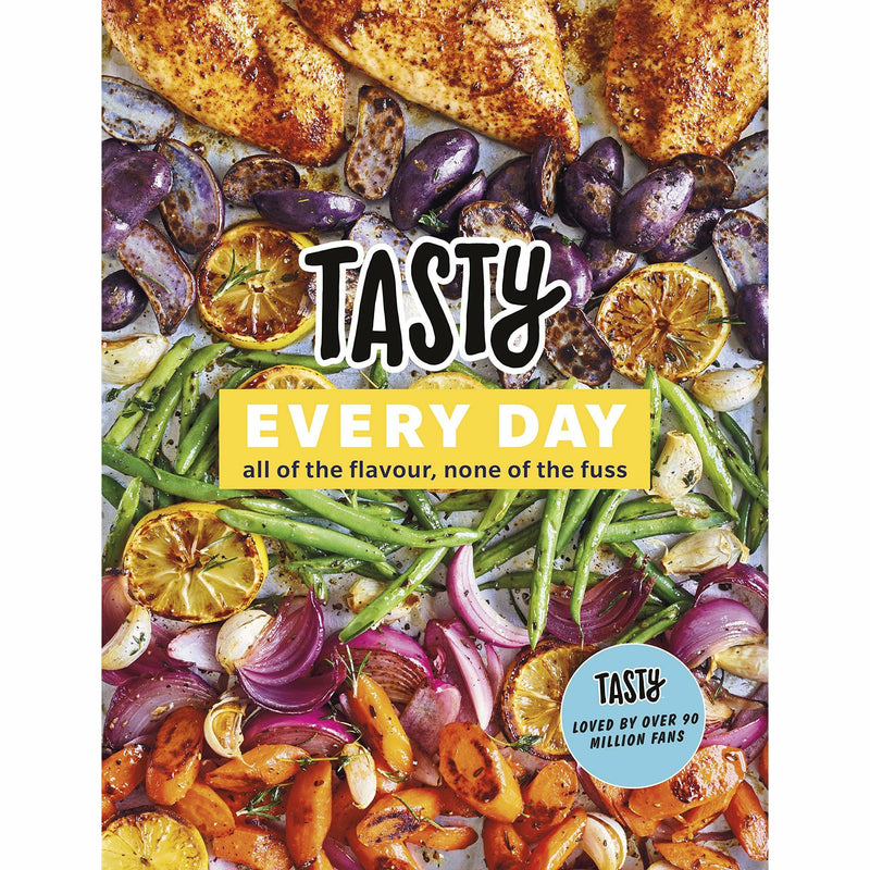 Two hardcover books from the Tasty & Iota collection, featuring healthy recipes and everyday eating tips, displayed on a table.