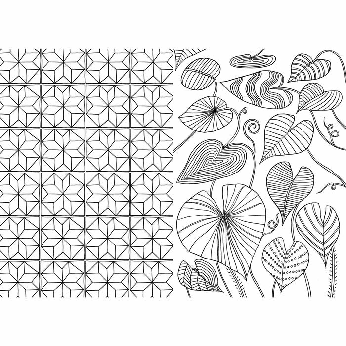 The Mindfulness Colouring Book: Anti-stress Art Therapy for Busy People - The Book Bundle