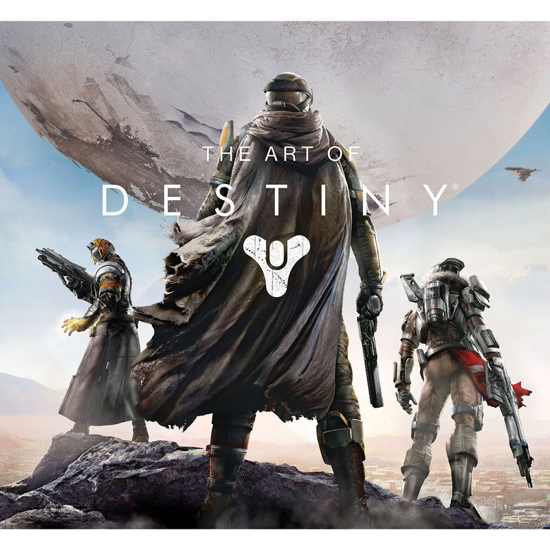 Hardcover copy of Art of Destiny by Bungie, featuring detailed illustrations and artwork from the Destiny game series.