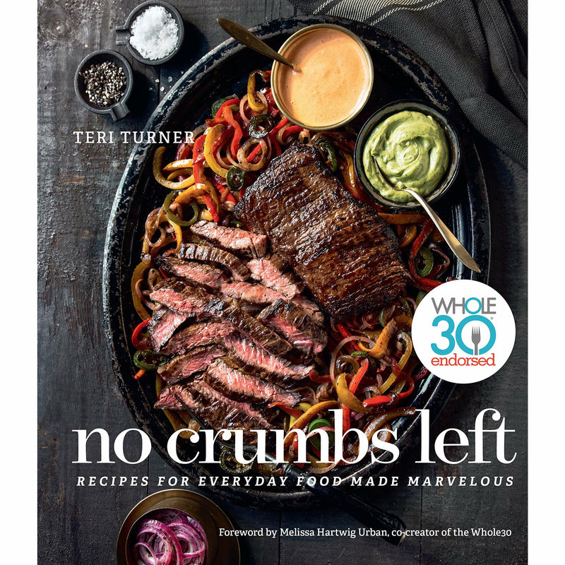 Hardback copy of "No Crumbs Left" by Teri Turner, a non-fiction book published by Houghton Mifflin Harcourt, showing the front cover.