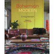 Two hardcover Bohemian Modern botanical style books by Emily Henson and Selina Lake, featuring plant-inspired decor and design ideas.