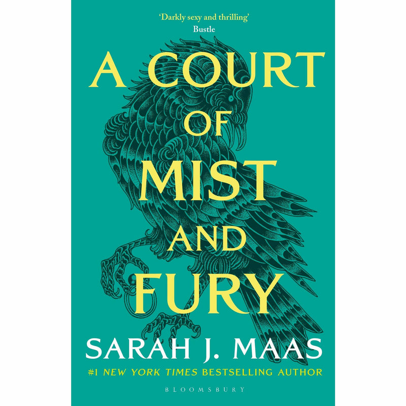 Three paperback books from the A Court of Thorns and Roses collection by Sarah J. Maas, featuring vibrant cover art.