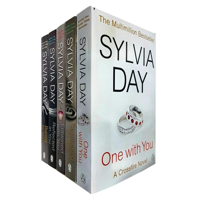 A Crossfire Novel 5 Books Collection Set By Sylvia Day (One With You, Captivated By You, Entwined With You, Reflected In You, Bared To You) Paperback - The Book Bundle