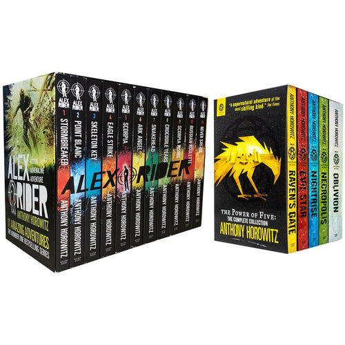 Anthony Horowitz 16 Books Collection Power Of Five And Alex Rider Series Set - The Book Bundle
