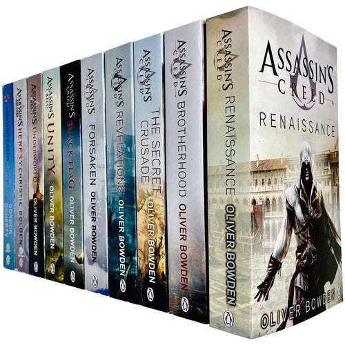 Assassins Creed 10 Books Collection Set By Oliver Bowden (Heresy, Odyssey, Underworld) - The Book Bundle